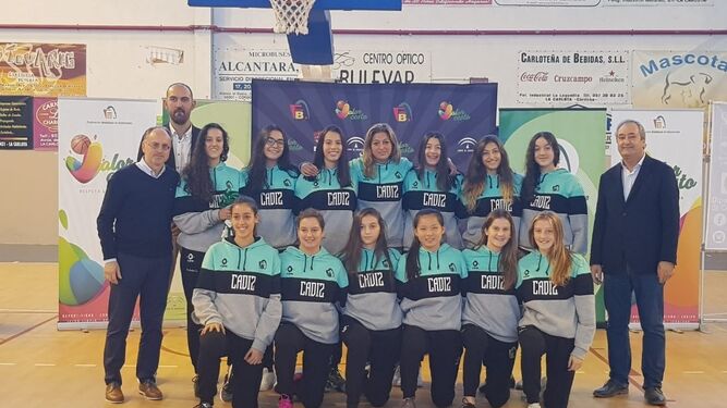 La selección provincial cadete femenina de baloncesto, hoy en La Carlota