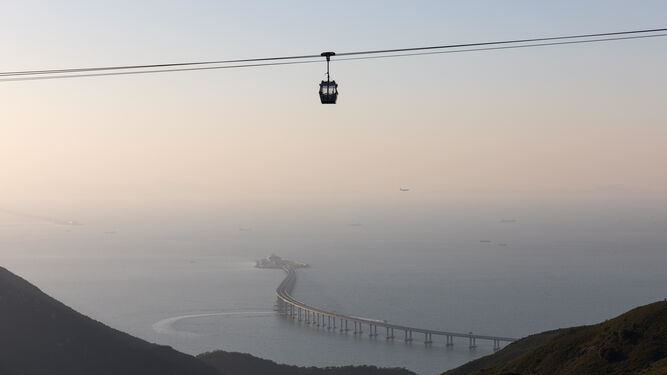 El puente marítimo más largo del mundo, Hong  Kong - Macau - Zhuhai
