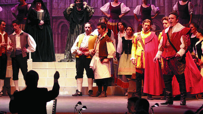 Una representación de la zarzuela ‘La linda tapada’ en el Real Teatro de las Cortes de San Fernando, en 2006, dirigida por Antonio Amengual.