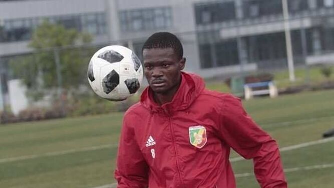 Baron Kibamba, con la selección de Congo