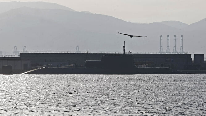 El submarino nuclear 'HMS Astute', en una escala en Gibraltar en 2014