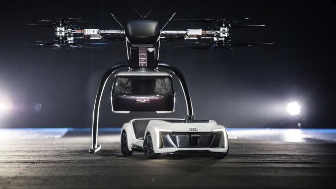 El 'taxidrone' según Audi y Airbus.
