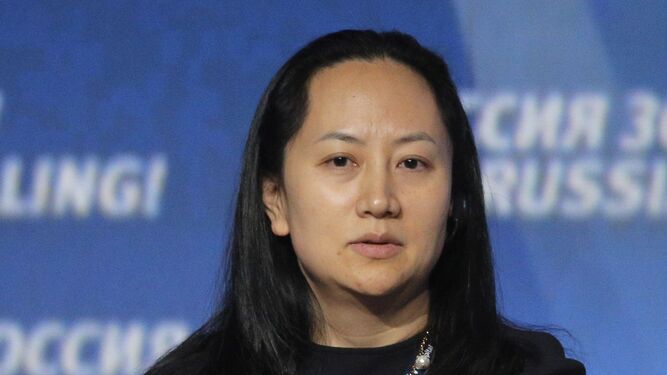 Meng Wanzhou, directora financiera de Huawei.