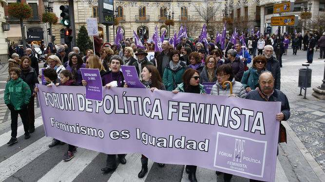 Manifestación contra la violencia de género