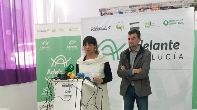 Teresa Rodríguez y Antonio Maíllo compareecn este miércoles en Jerez