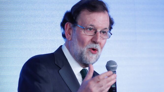 Mariano Rajoy, durante la entrega de los 'Premios anuales del deporte 2018'.