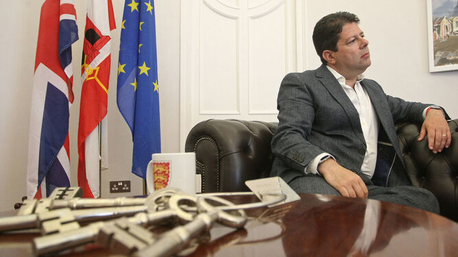 Fabián Picardo, ministro principal de Gibraltar.