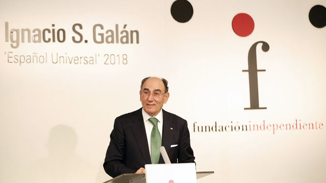 El presidente de Iberdrola, Ignacio Sánchez Galán, recibe el premio 'Español Universal'.