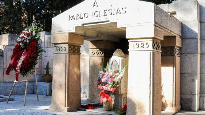 Imagen de archivo de la tumba de Pablo Iglesias