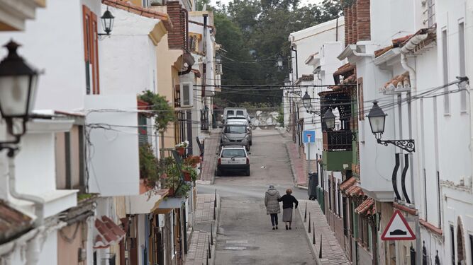Una calle de San Martín del Tesorillo.