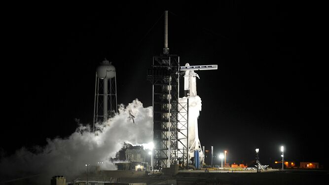 Lanzamiento de la c&aacute;psula Crew Dragon, de SpaceX