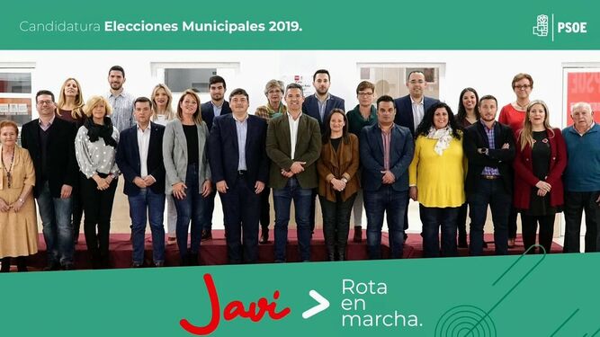 Imagen de presentación de la candidatura del PSOE para las elecciones municipales de mayo.