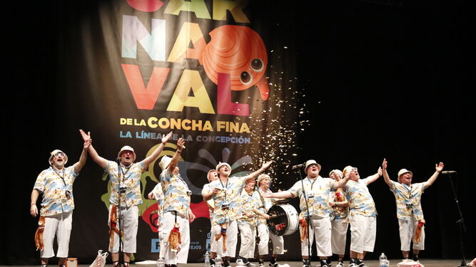 Final del concurso de Carnaval de la Concha Fina de La L&iacute;nea