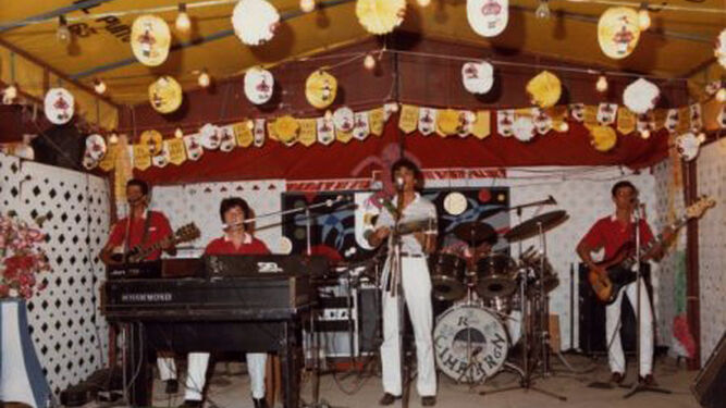 El grupo Cimarrón, en una actuación en la Feria de Málaga en 1983