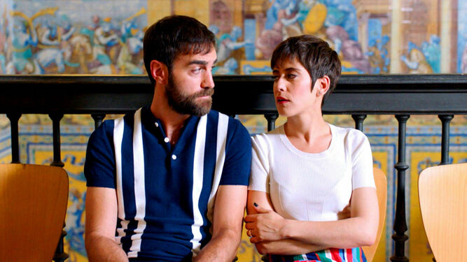 Jon Plazaola y María León,  Iñaki y Carmen en 'Allí abajo'