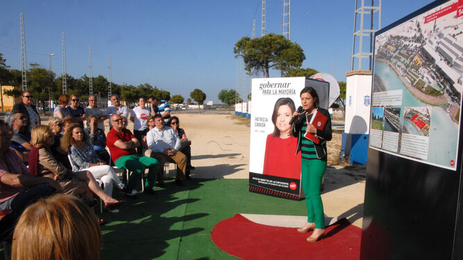 Cavada, en la campaña de 2015, durante la presentación de su propuesta para La Magdalena.