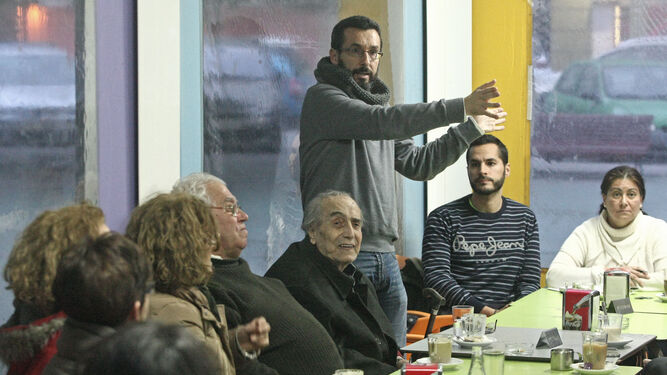 Juan Franco, en una de las sesiones de 'Un café con el alcalde'