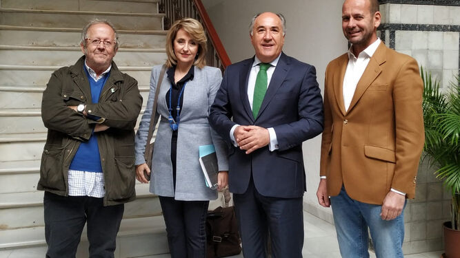 Téllez, Pintor, Landaluce y Cabral, en el Ayuntamiento de Algeciras