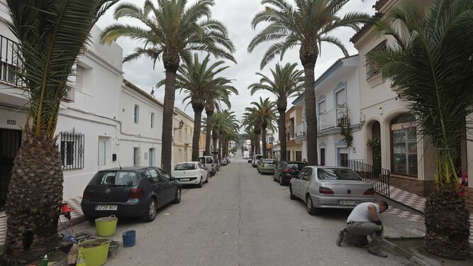 La calle Larga de San Martín del Tesorillo.