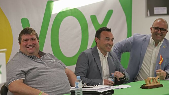 Antonio Gallardo, Jorge Domínguez, José Luis Domínguez, de Vox.