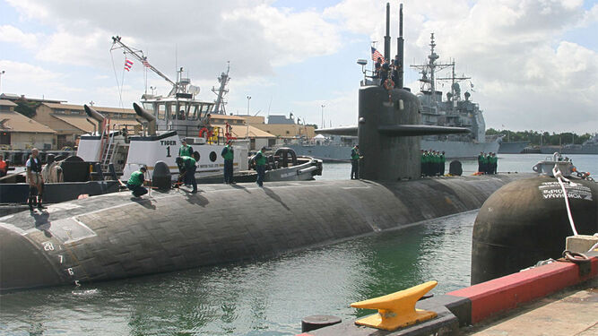 El submarino nuclear norteamericano 'USS Olympia'