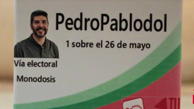 El alcaldable de IU en Rota da nombre al medicamento PedroPablodol.