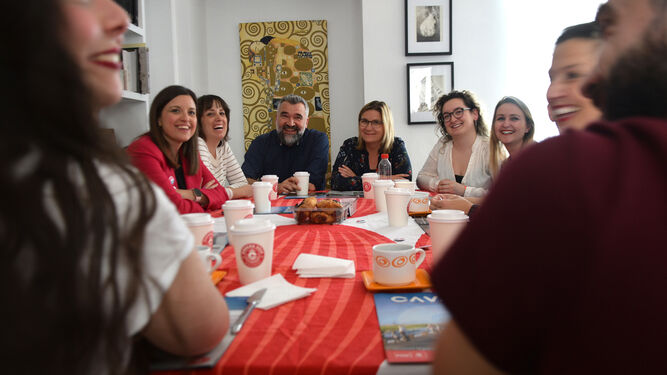 El café 10x10 del PSOE con ciudadanos celebrado el lunes por la tarde.