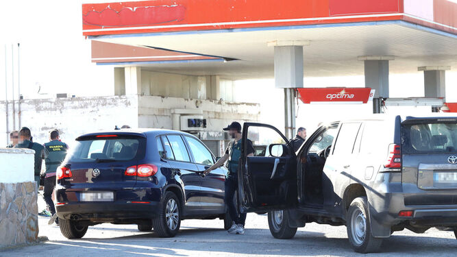 Agentes del dispositivo de la Guardia Civil desplegado el jueves en Jerez.