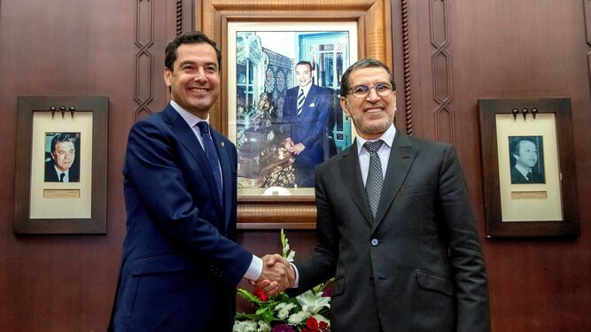 Visita del presidente de la Junta, Juanma Moreno, a Marruecos.