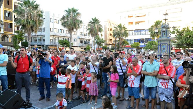 Fiesta del Algeciras CF en la Plaza Alta