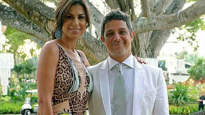 Alejandro Sanz y Raquel Perera, en una imagen de archivo.