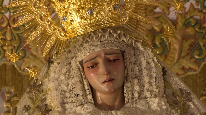 Nuestra Señora de las Lágrimas, titular de la Hermandad de la Cañita.