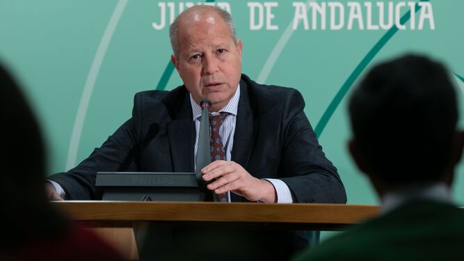 Javier Imbroda, consejero de Educación de la Junta de Andalucía.