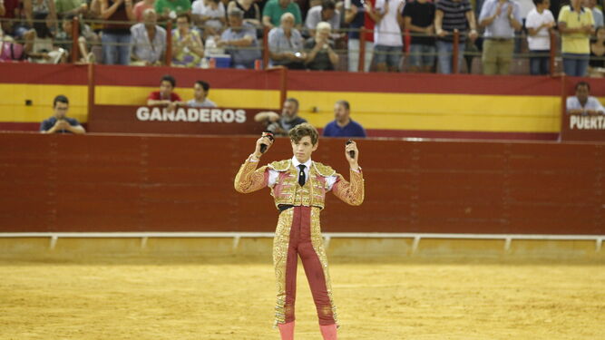 Jorge Martínez, triunfador en su última novillada sin caballos en la provincia.