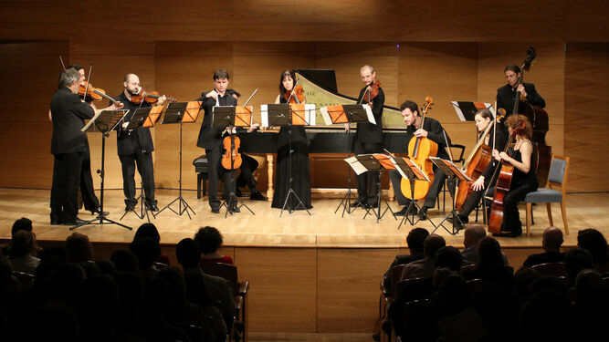 La Orquesta Barroca de Sevilla durante un concierto de su temporada de abono.