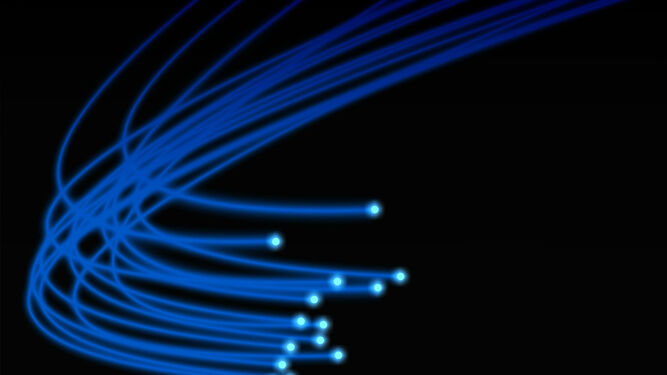 Redes de fibra óptica.