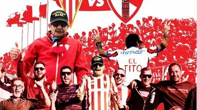El cartel del Sevilla Atlético-Algeciras, dedicado a 'El Tito'.