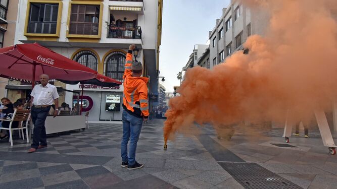 Las mejores fotos de la manifestaci&oacute;n de los trabajadores de Acerinox por la calles de Algeciras