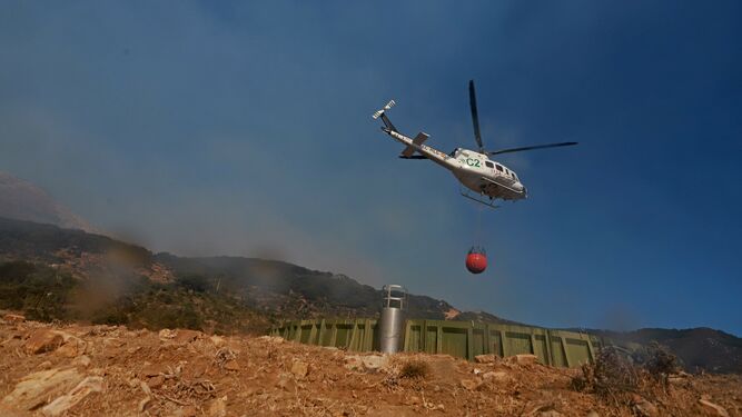Fotos del incendio forestal en Tarifa