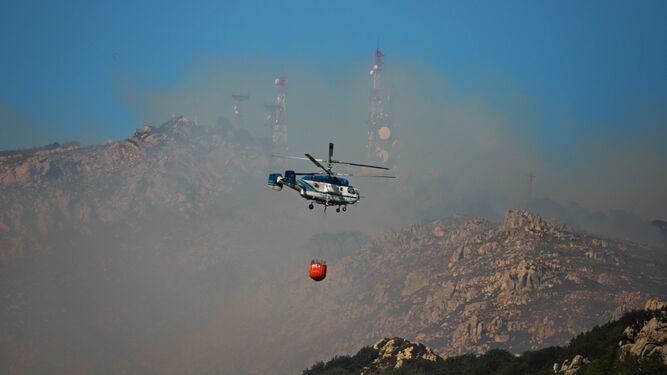 Fotos del incendio forestal en Tarifa