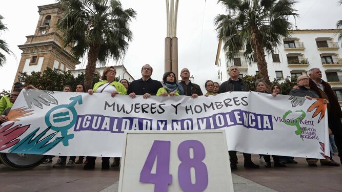 Concentración contra la violencia de género en Algeciras.