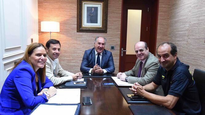 Reunión del Ayuntamiento de Algeciras con el Consorcio de Bomberos