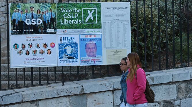 Las mejores fotos de la jornada electoral en Gibraltar