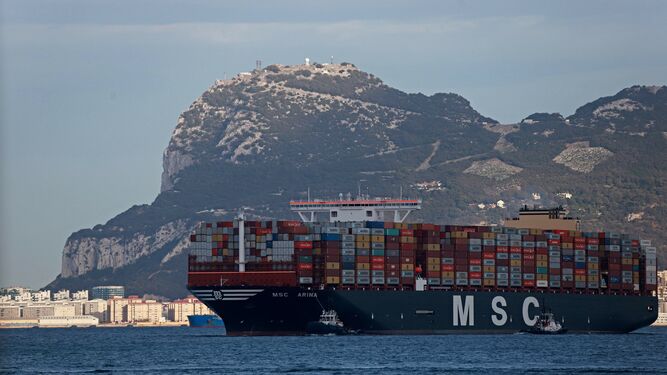 Las mejores fotos de la llegada del MSC Arina al puerto de Algeciras