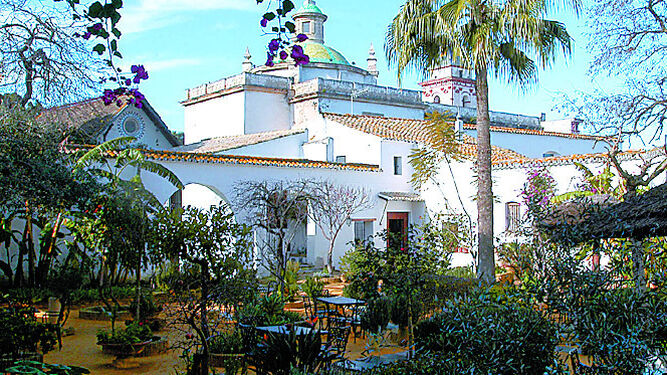Jardines interiores del palacio ducal de Medina Sidonia, en Sanlúcar de Barrameda.