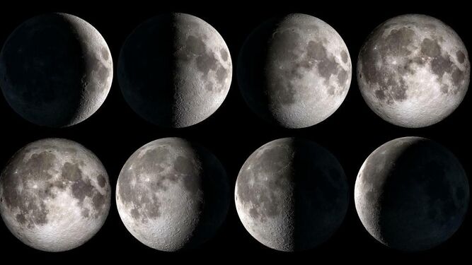 Las diferentes fases de la luna