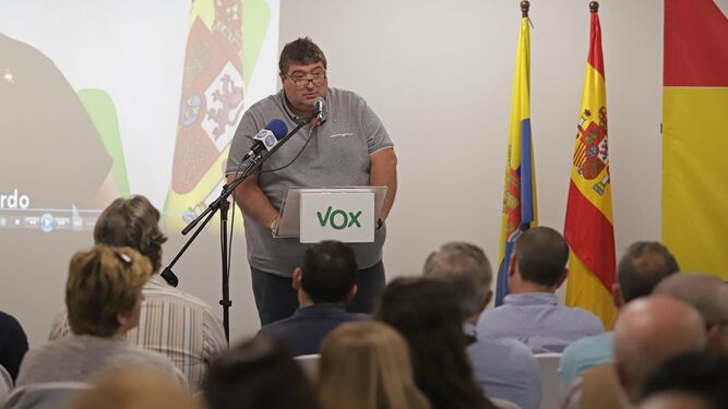 El portavoz de Vox en el Ayuntamiento de Algeciras, Antonio Gallardo