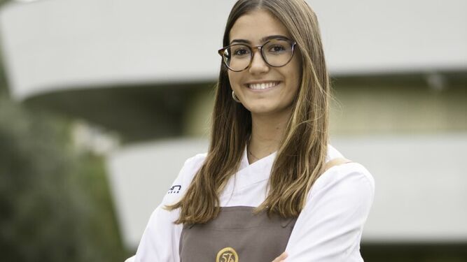 La estudiante María Juez, de Utrera, en el Basque Culinary Center