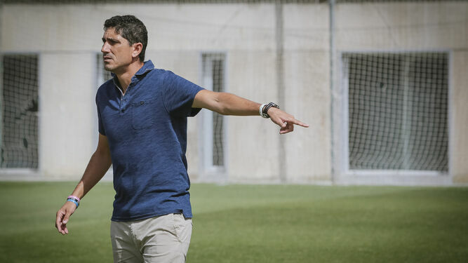 Juanma Pavón, entrenador del Cádiz B