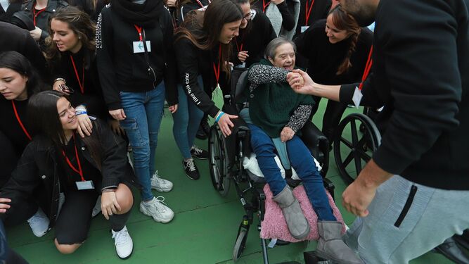 Las mejores fotos del acto por el D&iacute;a de la Discapacidad en el IES Levante de Algeciras
